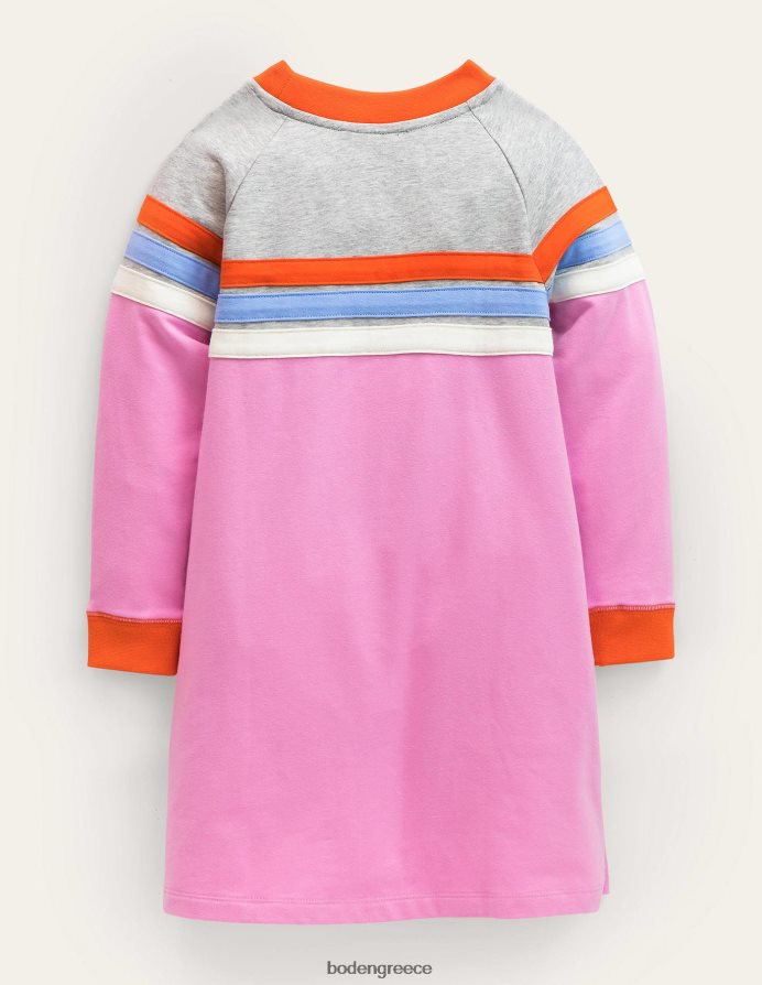 ρίγα σιφόν λιλά είδη ένδυσης σπορ ρεγκλάν φόρεμα Boden μωρό 464PH83490