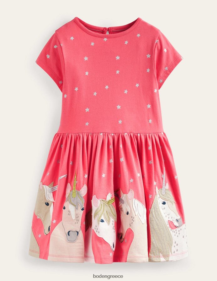 μονόκεροι είδη ένδυσης τζέρσεϊ μονόκερος απλικέ φόρεμα Boden μωρό 464PH8357