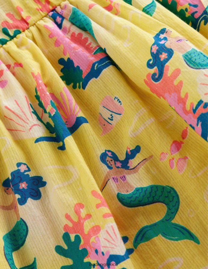 κίτρινη γοργόνα είδη ένδυσης τυλιχτό φόρεμα Boden μωρό 464PH8373