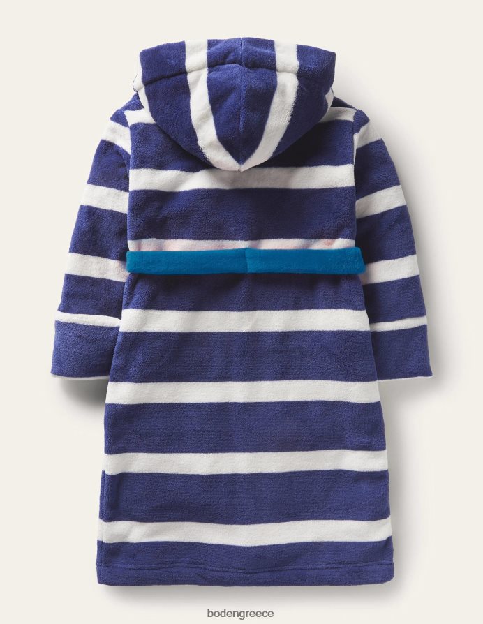 δεξιά μπλε/ιβουάρ είδη ένδυσης άνετη ρόμπα Boden μωρό 464PH8530