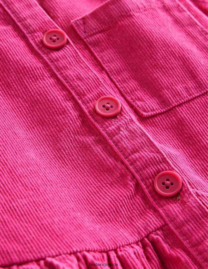 μεσαίο ροζ είδη ένδυσης φόρεμα pinafore με κουμπί Boden μωρό 464PH8353