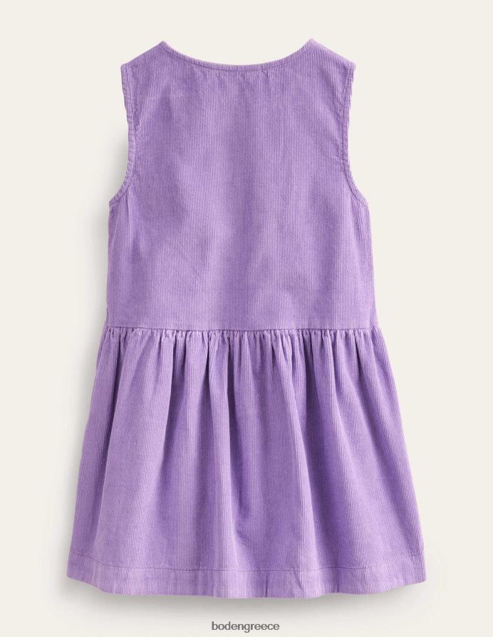 μωβ αστέρας είδη ένδυσης φόρεμα pinafore με κουμπί Boden μωρό 464PH8362