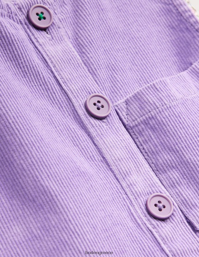 μωβ αστέρας είδη ένδυσης φόρεμα pinafore με κουμπί Boden μωρό 464PH8362