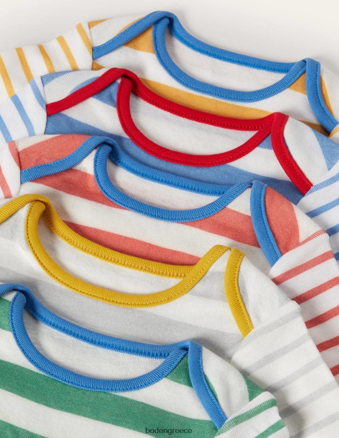 πολλαπλή λωρίδα είδη ένδυσης ριγέ σώματα 5 συσκευασιών Boden μωρό 464PH83371