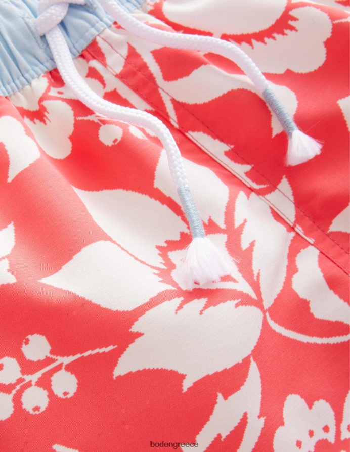 κόκκινο λουλουδάτο είδη ένδυσης μαγιό σορτς Boden μωρό 464PH83318