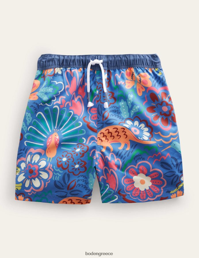 Ελισαβετιανό μπλε και ζώα είδη ένδυσης μαγιό σορτς Boden μωρό 464PH83437