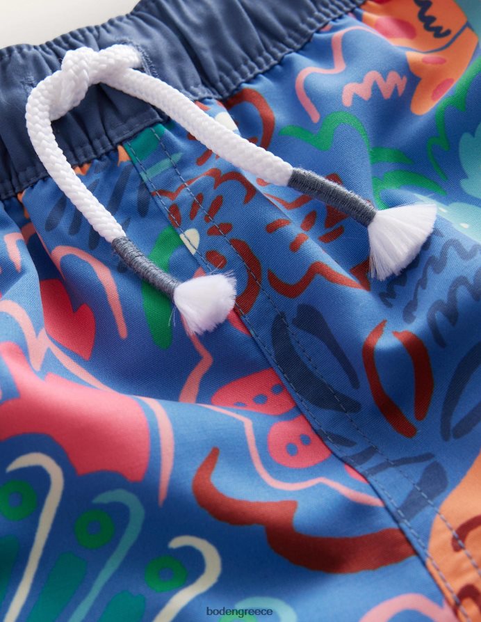 Ελισαβετιανό μπλε και ζώα είδη ένδυσης μαγιό σορτς Boden μωρό 464PH83437