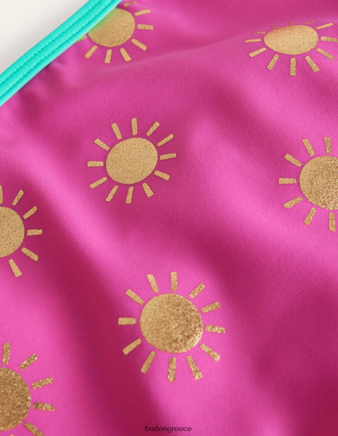 γαργαλημένους ήλιους από ροζ χρυσό φύλλο είδη ένδυσης ψηλόμεσο μπικίνι Boden μωρό 464PH83447