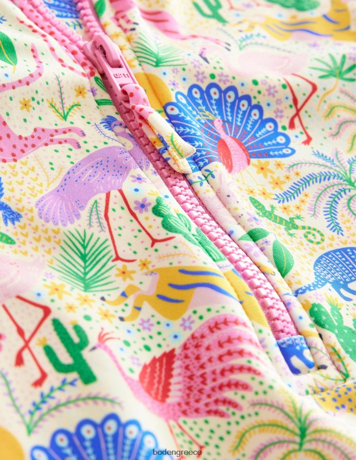 ζούγκλα πολλαπλών λεοπαρδάλεων είδη ένδυσης κοντομάνικο μαγιό Boden μωρό 464PH83449