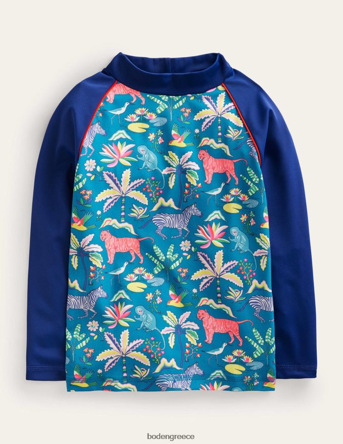 νησί μπλε τροπικός κήπος είδη ένδυσης εμπριμέ γιλέκο εξανθήματος Boden μωρό 464PH8436