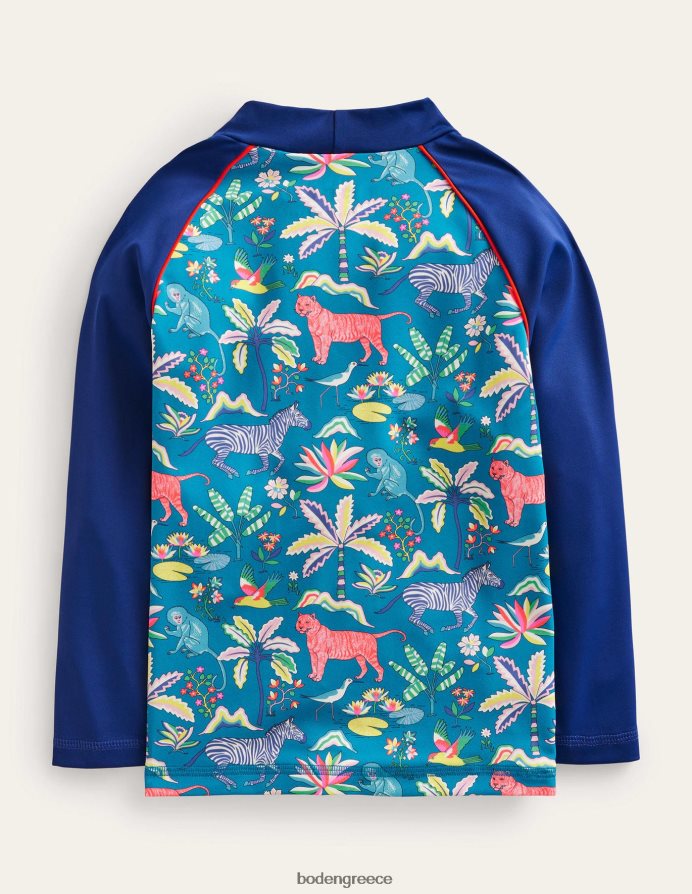 νησί μπλε τροπικός κήπος είδη ένδυσης εμπριμέ γιλέκο εξανθήματος Boden μωρό 464PH8436