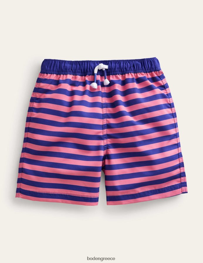 αζελέα και μπλε ρίγα είδη ένδυσης μαγιό σορτς Boden μωρό 464PH8439