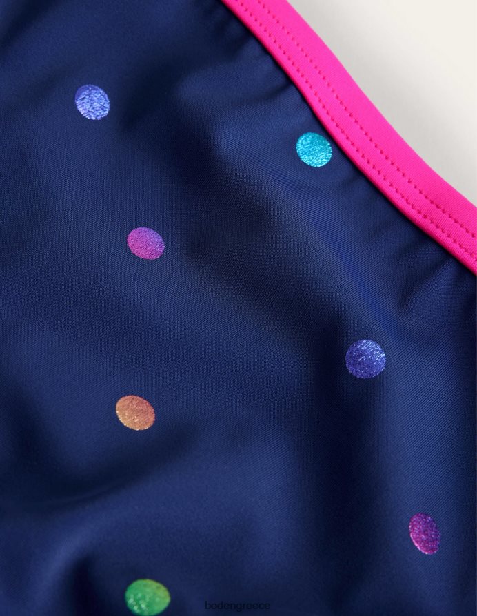 ναυτικό κομφετί ουράνιο τόξο και αλουμινόχαρτο είδη ένδυσης μπικίνι με σχέδια Boden μωρό 464PH8456