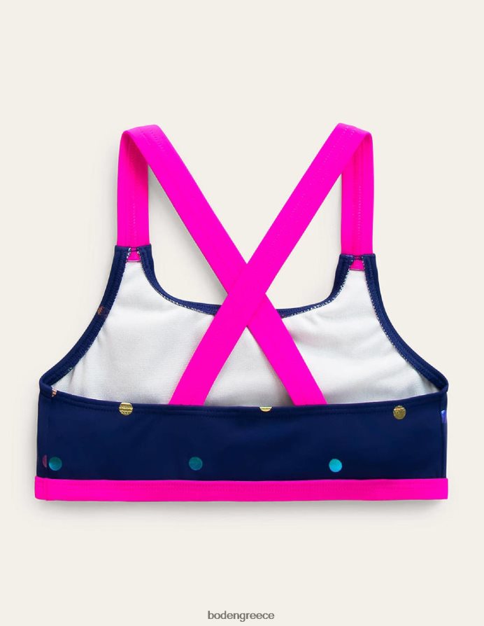 σημείο κομφετί αλουμινόχαρτο ουράνιο τόξο είδη ένδυσης μπικίνι χιαστί πίσω Boden μωρό 464PH8466