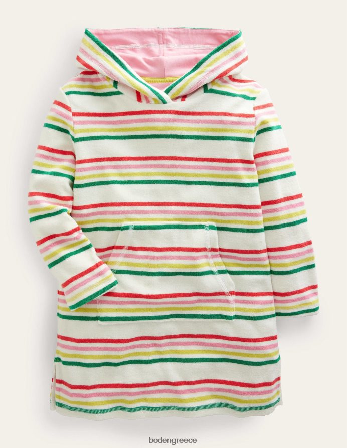 πολλαπλή λωρίδα είδη ένδυσης μοτίβο φόρεμα παραλίας Boden μωρό 464PH8476