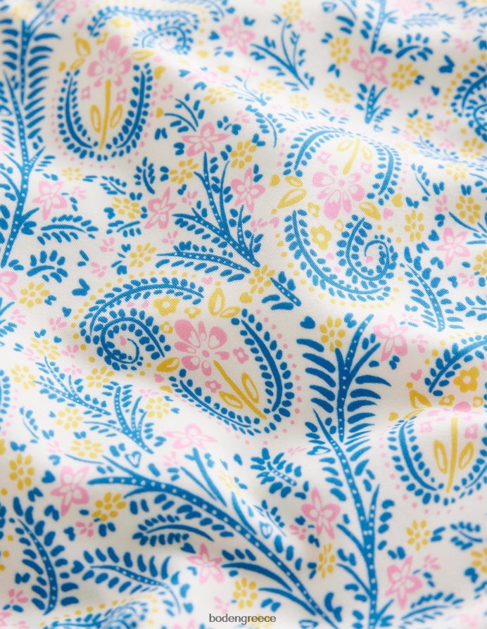 ιβουάρ paisley είδη ένδυσης μπικίνι με φουσκωτό μανίκι Boden μωρό 464PH8437