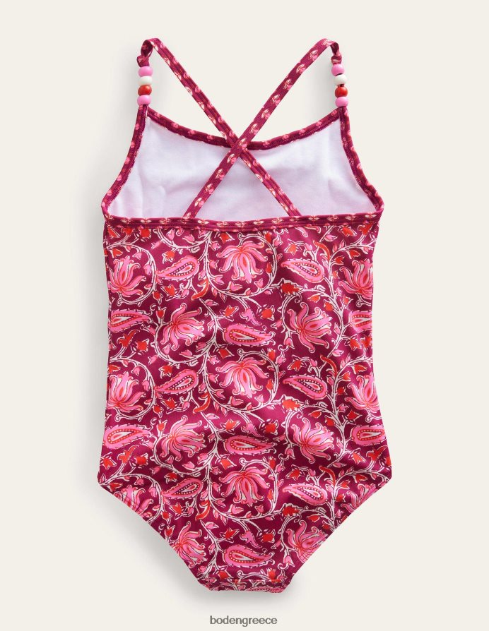 raspberry radiance paisley είδη ένδυσης μαγιό με χάντρες Boden μωρό 464PH8479