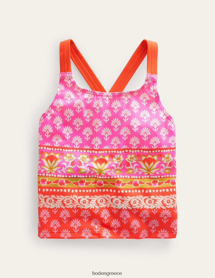 Ξύλο πυροτεχνήματος είδη ένδυσης χιαστί πίσω tankini top Boden μωρό 464PH8475