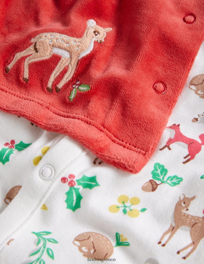 ελεφαντόδοντο εορταστικό δάσος είδη ένδυσης σετ στολής ύπνου Boden μωρό 464PH83309