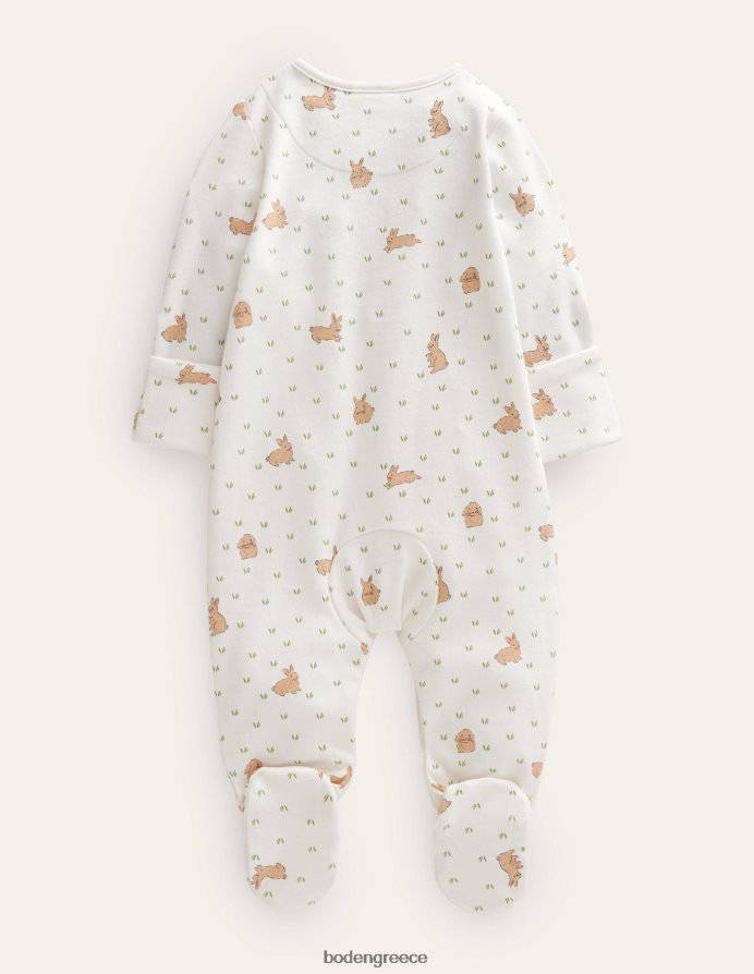 χωράφι με λαγουδάκι από ελεφαντόδοντο είδη ένδυσης έχει εμπριμέ κοστούμι ύπνου Boden μωρό 464PH83340