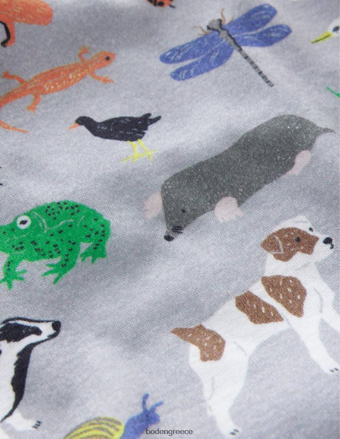 μονοπάτι της φύσης με γκρι μάργα είδη ένδυσης άνετη μονόμακρη πιτζάμες John Boden μωρό 464PH8527