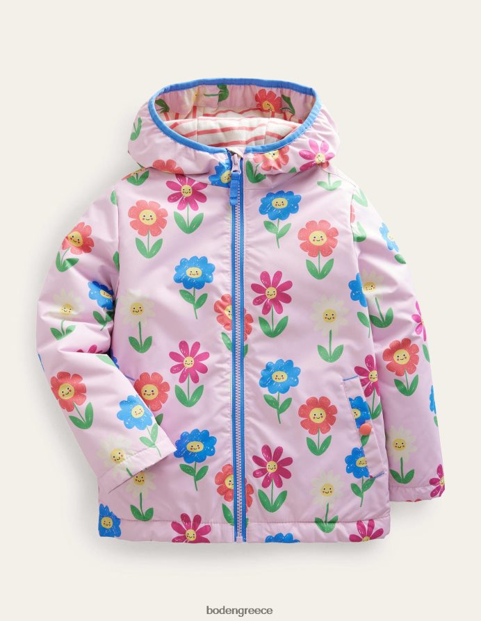 υπέροχα λουλούδια ορχιδέας είδη ένδυσης Ανοράκ με επένδυση από φανέλα Boden μωρό 464PH83394