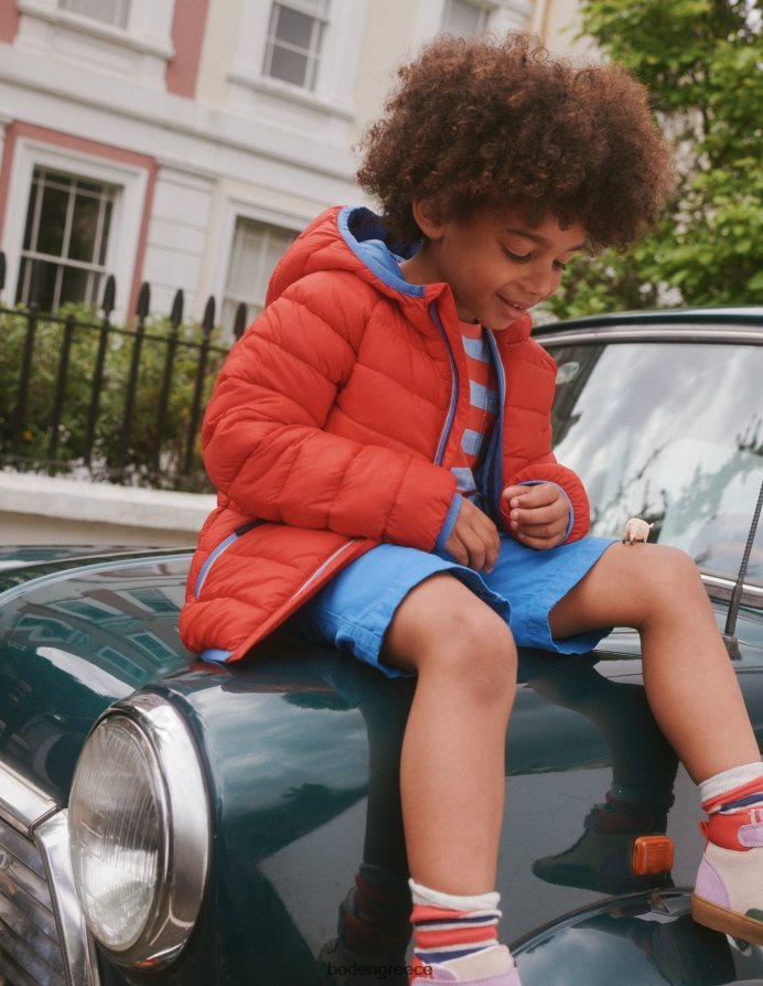 το κόκκινο είδη ένδυσης σακάκι με επένδυση Boden μωρό 464PH8546