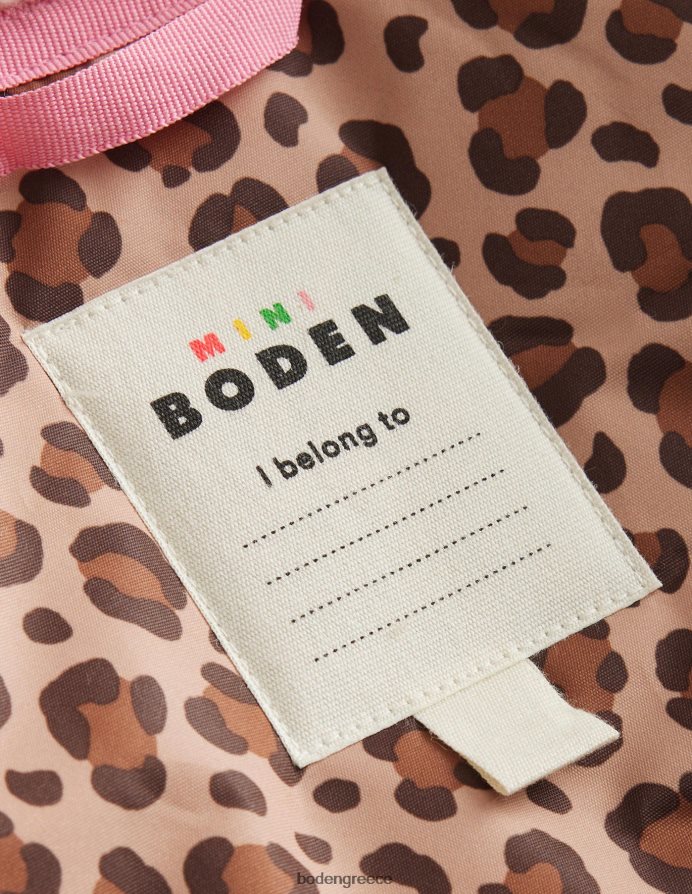 στάμπα λεοπάρ παξιμάδι είδη ένδυσης άνορακ με επένδυση σερπά Boden μωρό 464PH8552