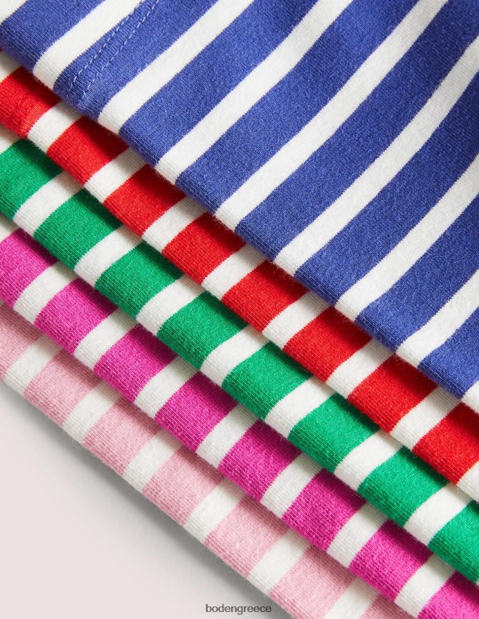 πολλαπλή λωρίδα είδη ένδυσης Πολύχρωμο ριγέ κολάν 5 συσκευασιών Boden μωρό 464PH8523