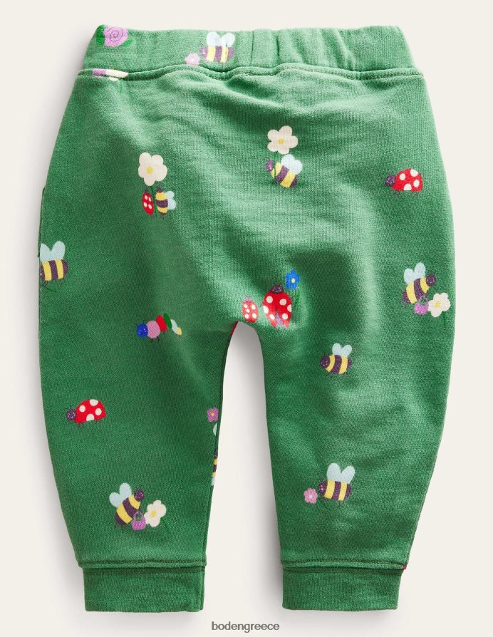 βαθύ γρασίδι πράσινα ζωύφια είδη ένδυσης εμπριμέ παντελόνι ζέρσεϊ Boden μωρό 464PH83363