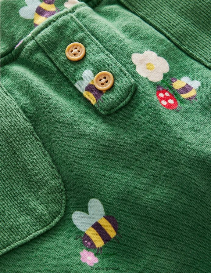 βαθύ γρασίδι πράσινα ζωύφια είδη ένδυσης εμπριμέ παντελόνι ζέρσεϊ Boden μωρό 464PH83363