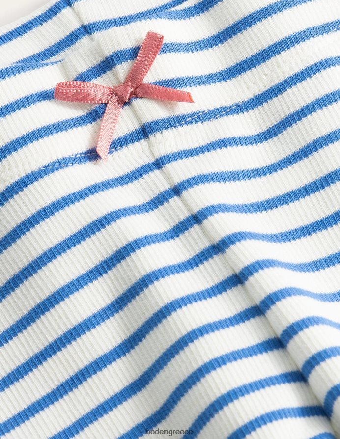 ιβουάρ/μπλε μολύβι είδη ένδυσης ριμπ δαντέλα κολάν Boden μωρό 464PH83467