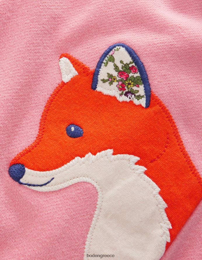 αμύγδαλο ροζ ζώα είδη ένδυσης απλικέ τζόγκερ Boden μωρό 464PH8500