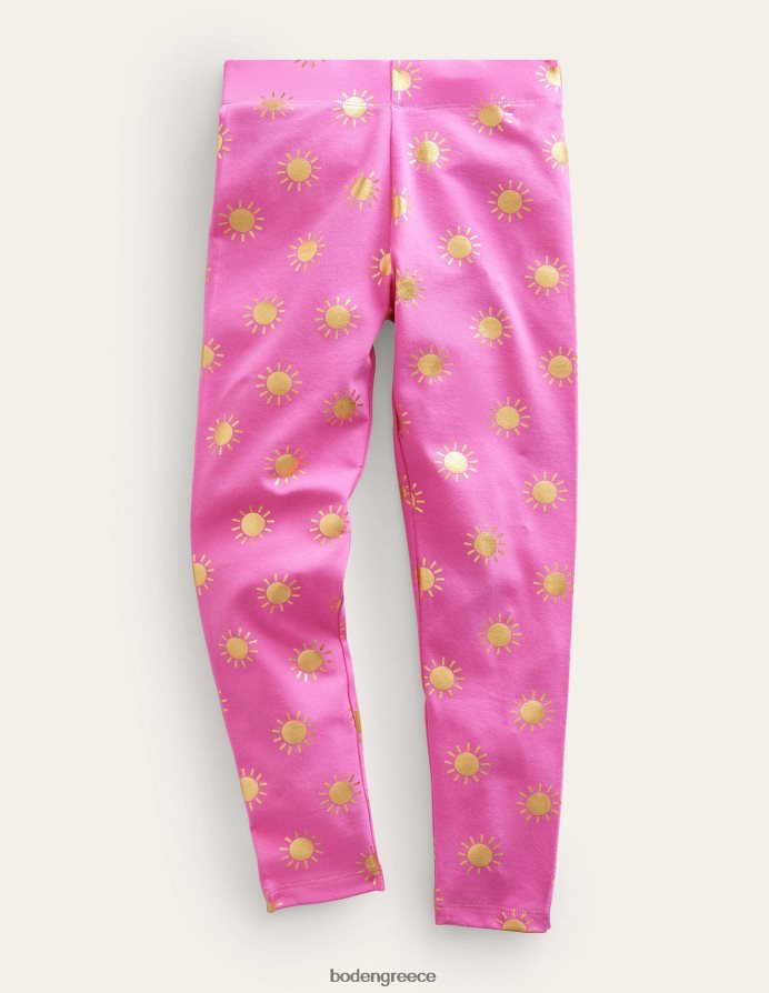 γαργαλημένους ροζ/χρυσούς ήλιους είδη ένδυσης διασκεδαστικά κολάν Boden μωρό 464PH8511