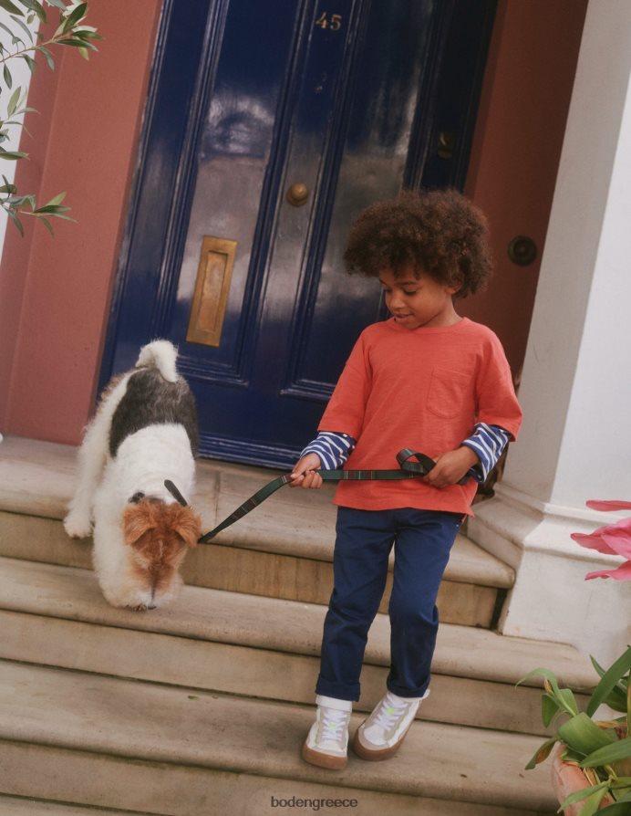 κολλεγιακό ναυτικό είδη ένδυσης στενό pull-on παντελόνι Boden μωρό 464PH8502