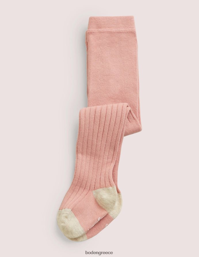 ροζ είδη ένδυσης καλσόν με ραβδώσεις Boden κορίτσια 464PH83091