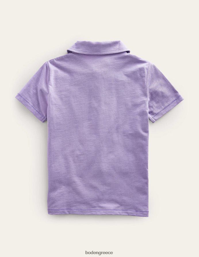 ομιχλώδης λεβάντα είδη ένδυσης μπλουζάκι πόλο με τζέρσεϊ Boden μωρό 464PH83314