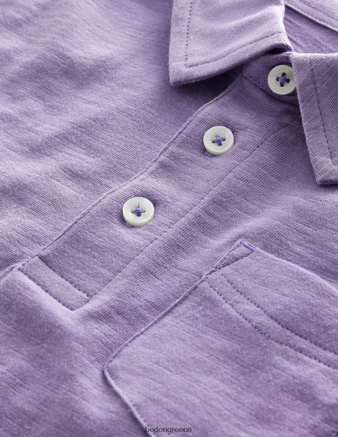 ομιχλώδης λεβάντα είδη ένδυσης μπλουζάκι πόλο με τζέρσεϊ Boden μωρό 464PH83314