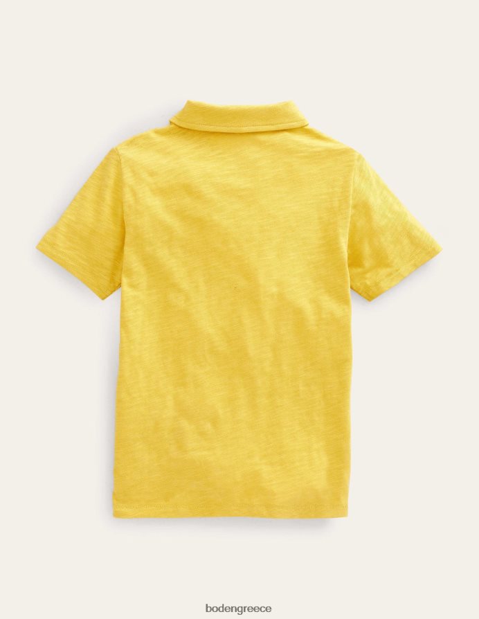 μουσταρδί κίτρινο είδη ένδυσης μπλουζάκι πόλο με τζέρσεϊ Boden μωρό 464PH83408