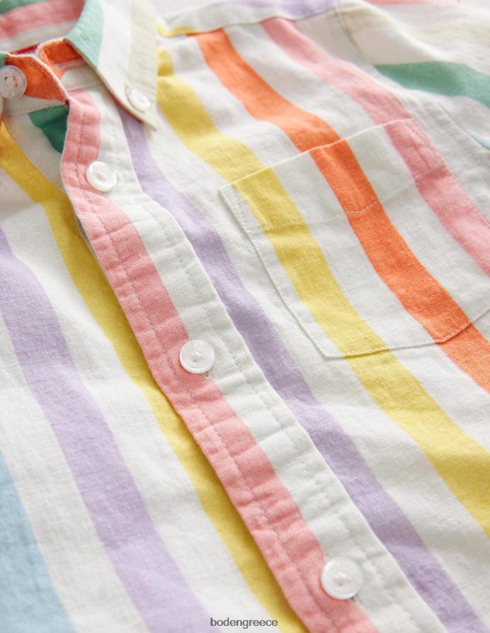 νεραγκούλα και csarite ουράνιο τόξο είδη ένδυσης βαμβακερό λινό πουκάμισο Boden μωρό 464PH83473