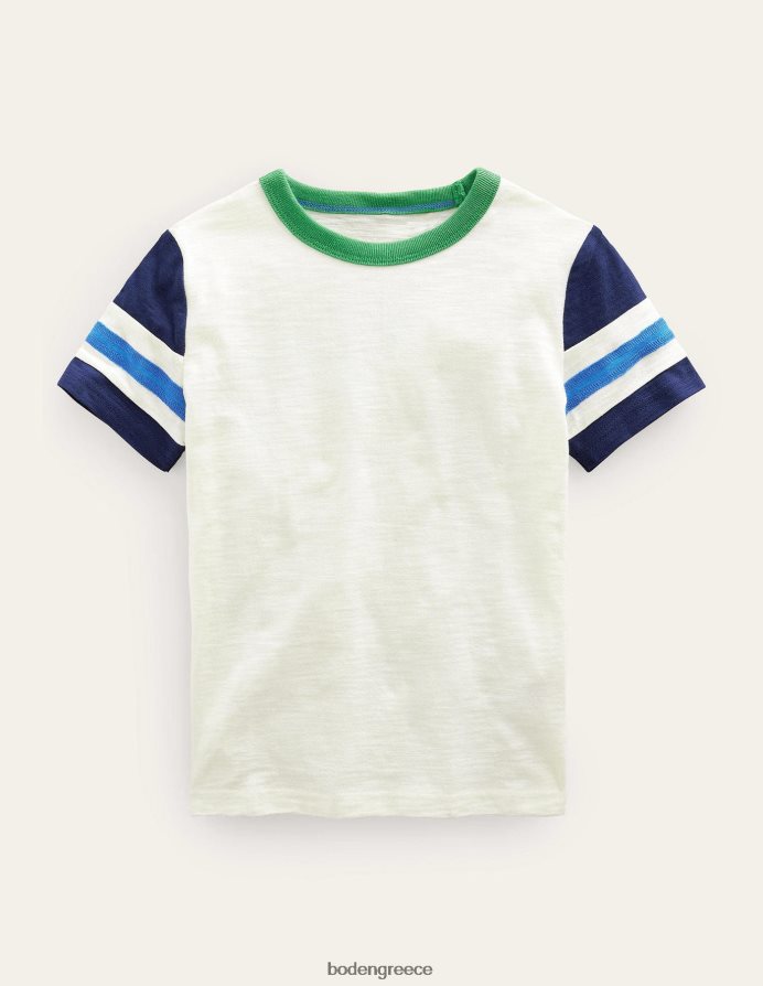 ελεφαντόδοντο/κολεγιακό ναυτικό είδη ένδυσης σπορ κοντομάνικο μπλουζάκι Boden μωρό 464PH83320