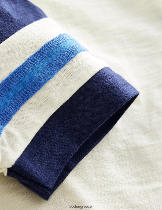 ελεφαντόδοντο/κολεγιακό ναυτικό είδη ένδυσης σπορ κοντομάνικο μπλουζάκι Boden μωρό 464PH83320