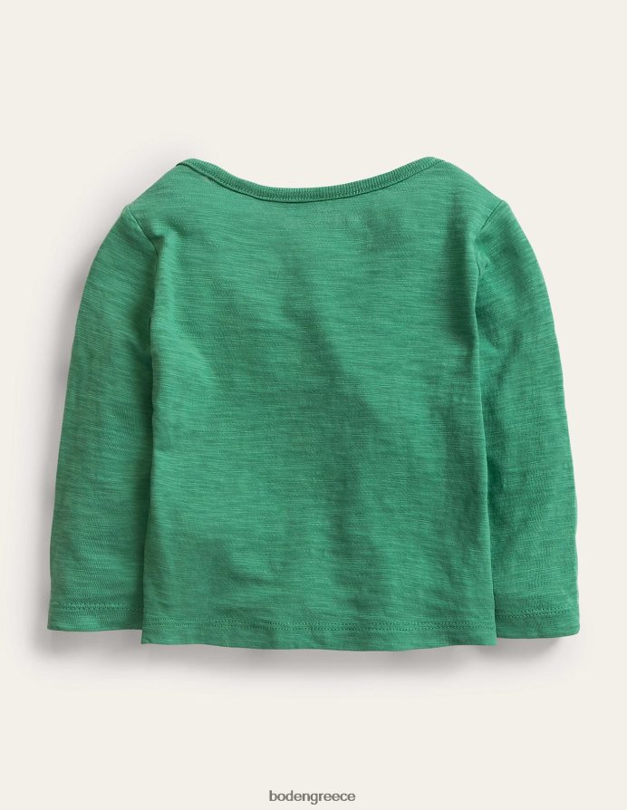 βαθύ πράσινο γρασίδι είδη ένδυσης μπλουζάκι πλυσίματος ρούχων Boden μωρό 464PH83365