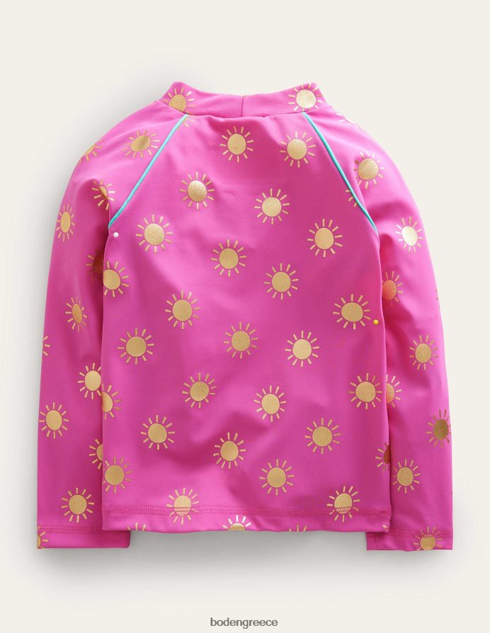 γαργαλημένους ήλιους από ροζ χρυσό φύλλο είδη ένδυσης γιλέκο εξανθήματος με σχέδια Boden μωρό 464PH83369