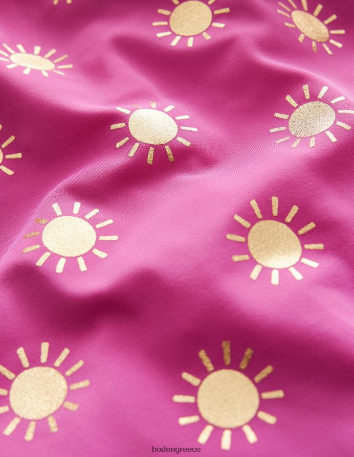 γαργαλημένους ήλιους από ροζ χρυσό φύλλο είδη ένδυσης γιλέκο εξανθήματος με σχέδια Boden μωρό 464PH83369