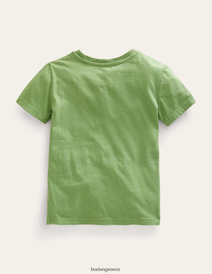 πράσινα καβούρια σαφάρι είδη ένδυσης απλικέ ανάγλυφη μπλούζα Boden μωρό 464PH83377