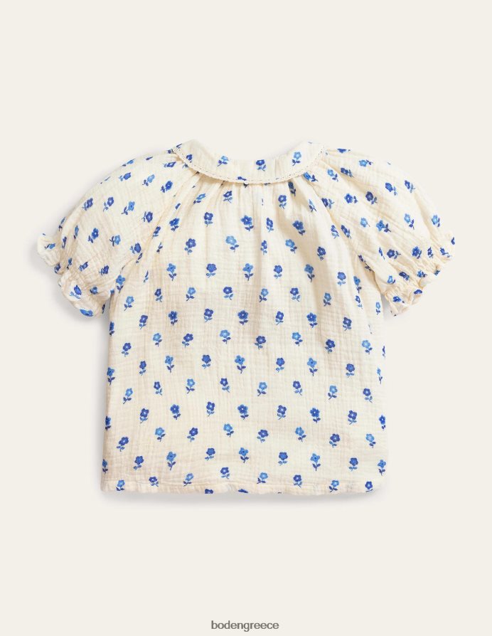 λουλούδι βανίλιας λουλουδάτο είδη ένδυσης μπλουζάκι με κοντό μανίκι Boden μωρό 464PH83390