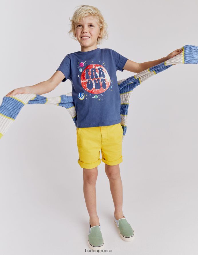 ρομπότ μπλε χώρο είδη ένδυσης μπλουζάκι με σλόγκαν λάμψη Boden μωρό 464PH83436