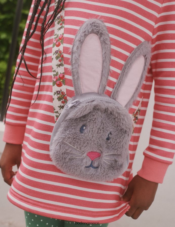 αζαλέα ροζ/ιβουάρ είδη ένδυσης απλικέ τουνίκ τσέπης Boden μωρό 464PH8381