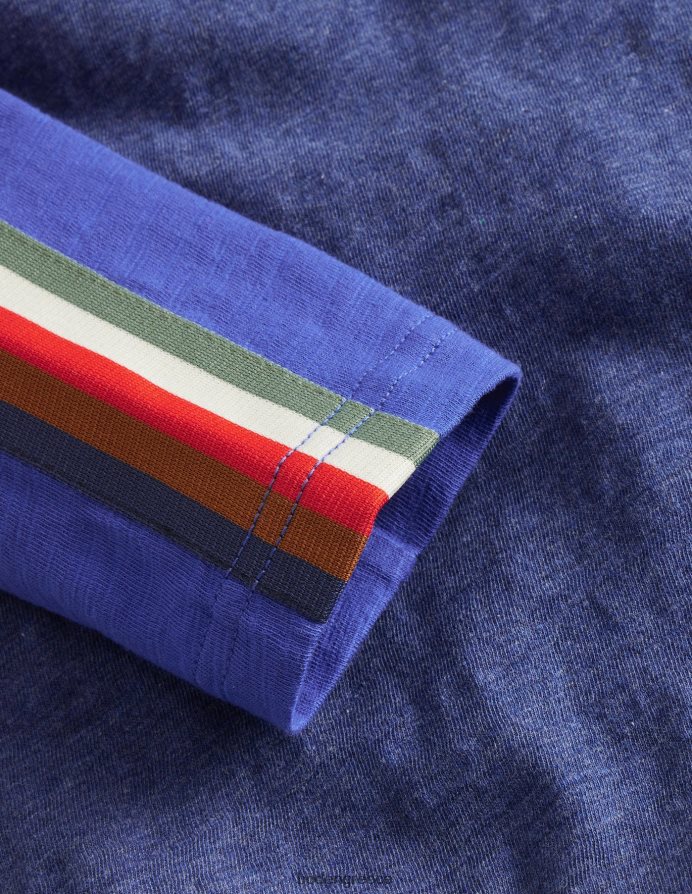 ναυτική μάργα/μπλε μπριγιάν είδη ένδυσης Ρεγκλάν μπλουζάκι με κουκούλα Boden μωρό 464PH8390